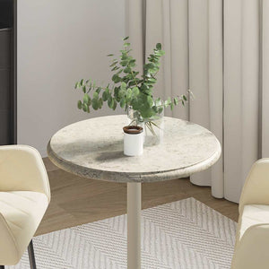 vidaXL Tabletop Grey Ø50x2.5 cm Marble