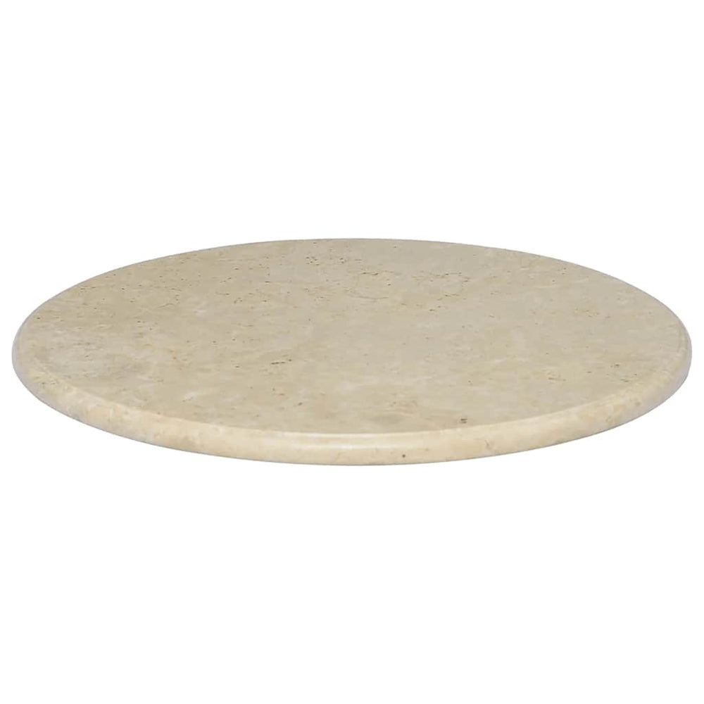vidaXL Table Top Cream Ø60x2.5 cm Marble
