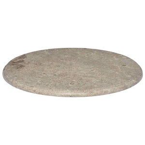 vidaXL Tabletop Grey Ø60x2.5 cm Marble