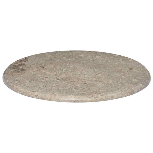 vidaXL Tabletop Grey Ø60x2.5 cm Marble