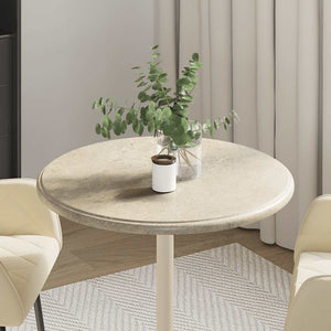vidaXL Tabletop Grey Ø60x2.5 cm Marble
