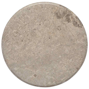 vidaXL Tabletop Grey Ø60x2.5 cm Marble