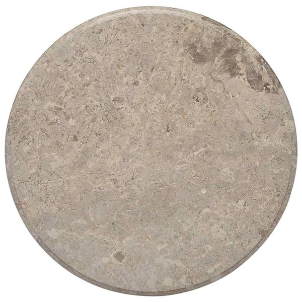 vidaXL Tabletop Grey Ø60x2.5 cm Marble
