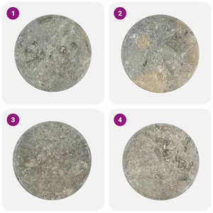 vidaXL Tabletop Grey Ø60x2.5 cm Marble