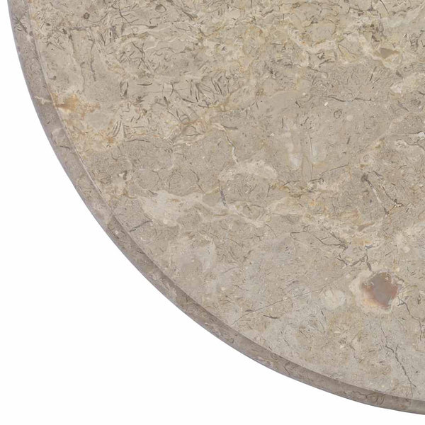 vidaXL Tabletop Grey Ø60x2.5 cm Marble