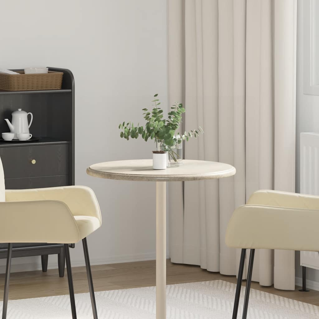 vidaXL Tabletop Grey Ø60x2.5 cm Marble