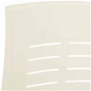 vidaXL Adjustable Garden Chairs 2 pcs. Plastic White