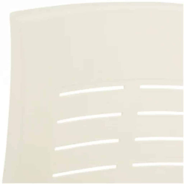 vidaXL Adjustable Garden Chairs 2 pcs. Plastic White