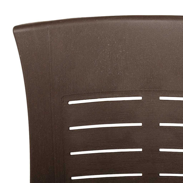vidaXL Adjustable Garden Chairs 2 pcs Plastic Mocha Brown