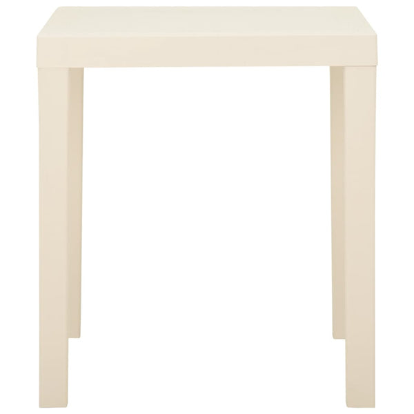vidaXL Garden Table White 79x65x72 cm Plastic