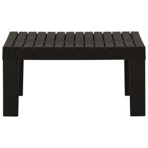 vidaXL Lounge Garden Table Plastic Grey