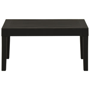 vidaXL Lounge Garden Table Plastic Grey