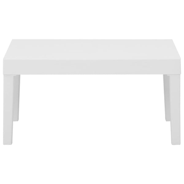 vidaXL 2-Piece Garden Lounge Set with Cushions Plastic White