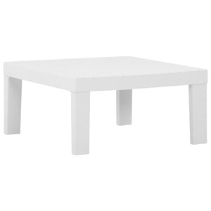 vidaXL 2-Piece Garden Lounge Set with Cushions Plastic White
