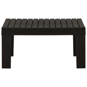 vidaXL 2-Piece Garden Lounge Set with Cushions Plastic Grey