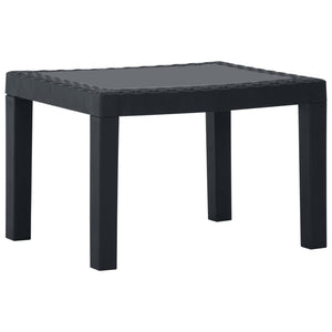 vidaXL 3-Piece Garden Lounge Set with Cushions Plastic Grey