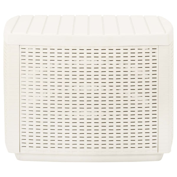 vidaXL Garden Table White 53x53x40 cm Plastic