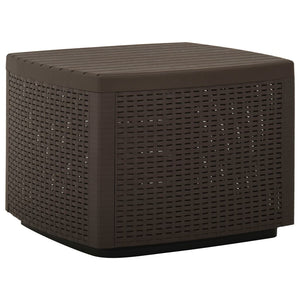 vidaXL Garden Coffee Table Mokka 53x53x40 cm Plastic