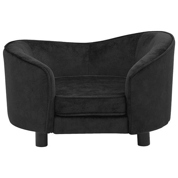 vidaXL Dog Sofa Black 69x49x40 cm Plush