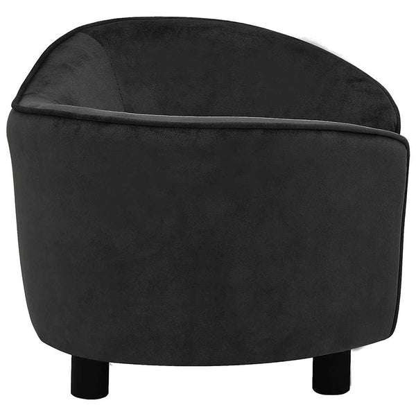 vidaXL Dog Sofa Black 69x49x40 cm Plush