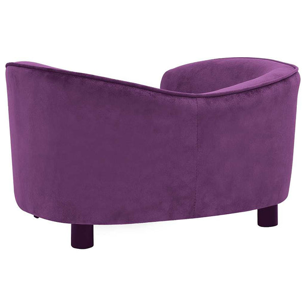 vidaXL Dog Sofa Burgundy 69x49x40 cm Plush