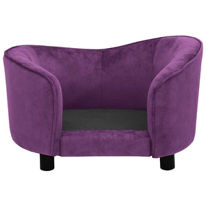 vidaXL Dog Sofa Burgundy 69x49x40 cm Plush