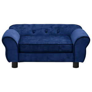 vidaXL Dog Sofa Blue 72x45x30 cm Plush