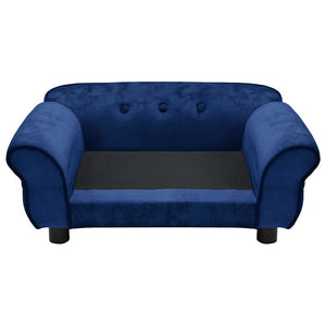 vidaXL Dog Sofa Blue 72x45x30 cm Plush