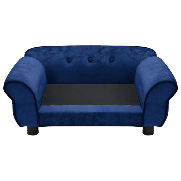 vidaXL Dog Sofa Blue 72x45x30 cm Plush