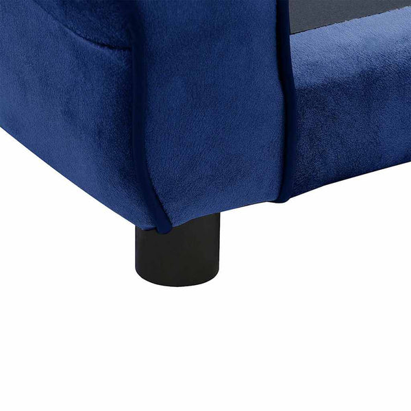 vidaXL Dog Sofa Blue 72x45x30 cm Plush