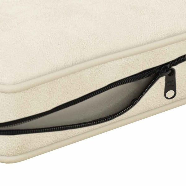 vidaXL Dog Sofa Cream 72x45x30 cm Plush