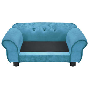 vidaXL Dog Sofa Turquoise 72x45x30 cm Plush