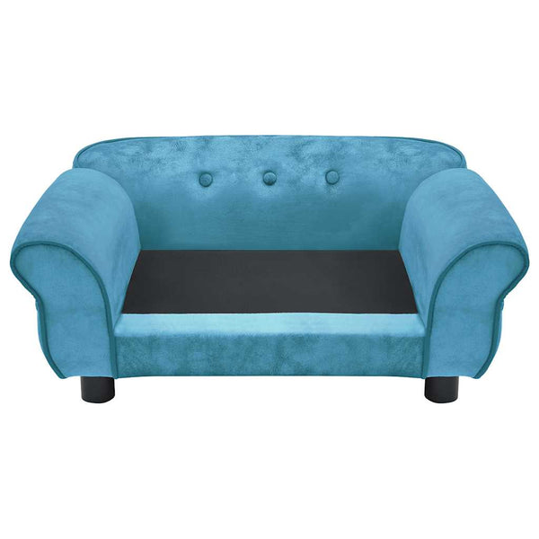 vidaXL Dog Sofa Turquoise 72x45x30 cm Plush