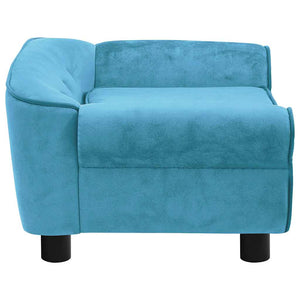 vidaXL Dog Sofa Turquoise 72x45x30 cm Plush