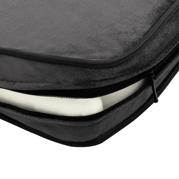 vidaXL Dog Sofa Dark Grey 81x43x31 cm Plush and Faux Leather