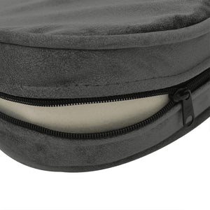 vidaXL Dog Sofa Dark Grey 48x48x32 cm Plush and Faux Leather