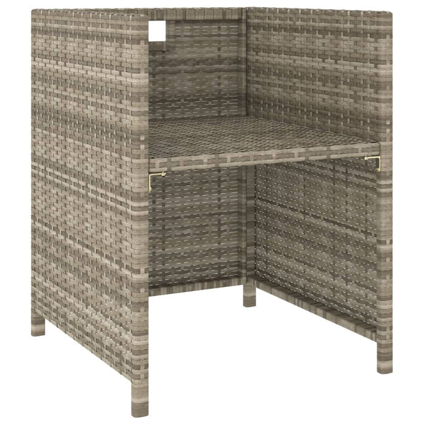 vidaXL 6-Seater Garden Dining Set with Cushions Poly Rattan Beige