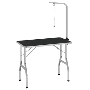 vidaXL Adjustable Dog Grooming Table with 1 Loop