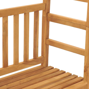 vidaXL Garden Bench with Pergola 115 cm Solid Teak Wood