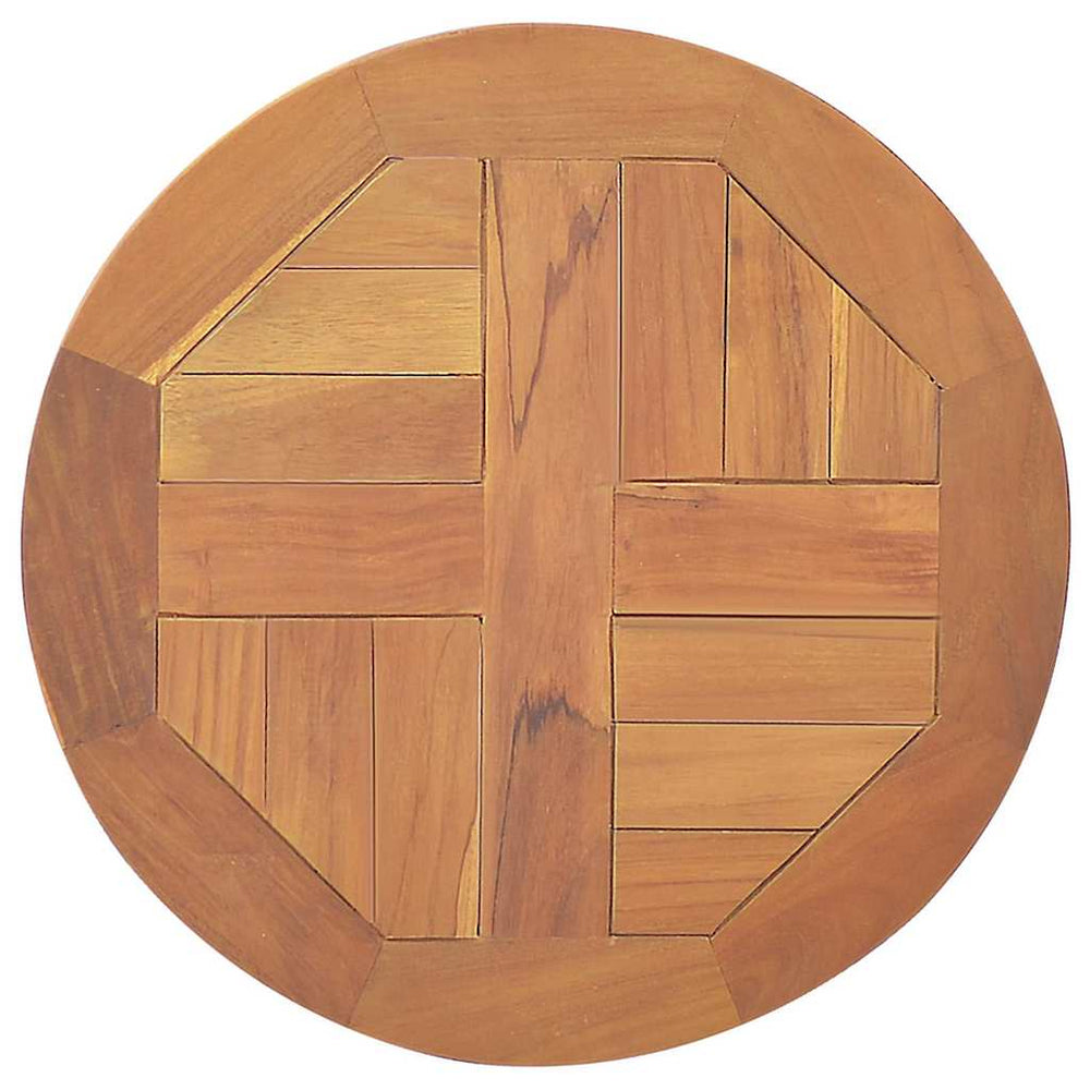 Tischplatte Massivholz Teak Rund 2,5 cm 40 cm