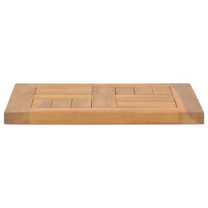 Tischplatte Quadratisch 40x40x2,5 cm Massivholz Teak