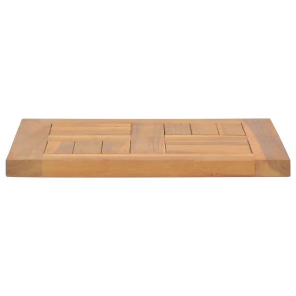 Tischplatte Quadratisch 40x40x2,5 cm Massivholz Teak
