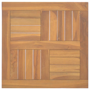 Tischplatte Quadratisch 50x50x2,5 cm Massivholz Teak
