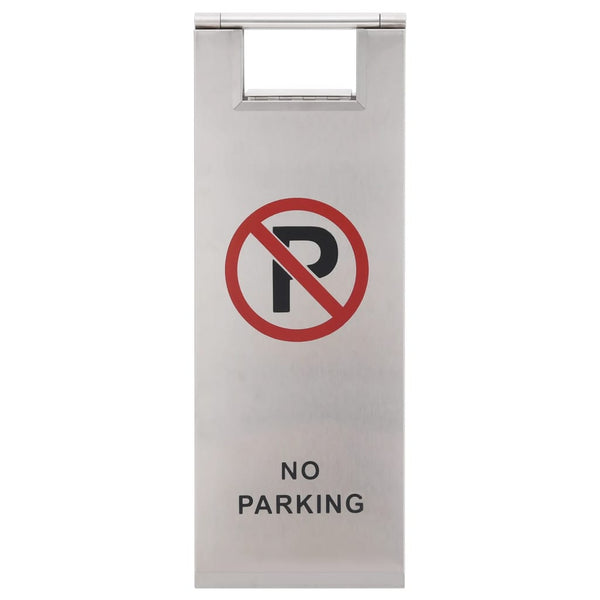 vidaXL Foldable Parking Sign Stainless Steel