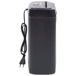 vidaXL 6-Sheet Strip-Cut Shredder Black