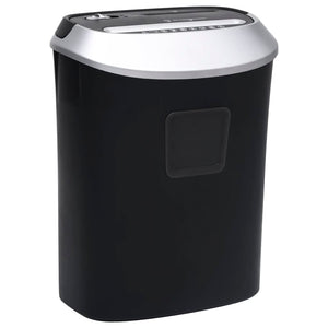 vidaXL Paper Shredder 10 Sheets Cross Cut Black