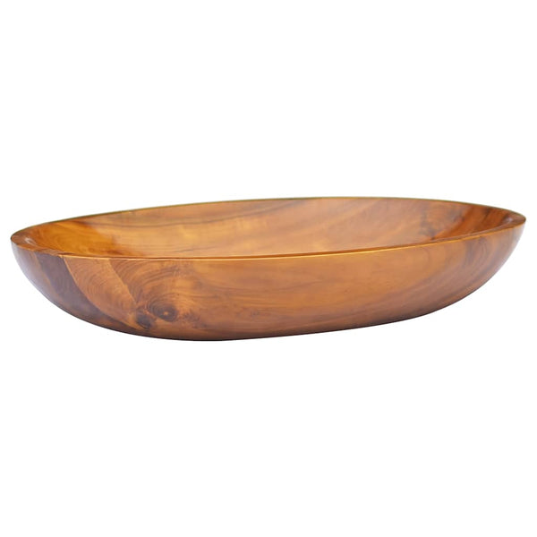 vidaXL Wash Basin Solid Teak Wood 60x40x10 cm