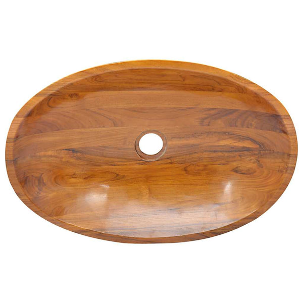 vidaXL Wash Basin Solid Teak Wood 60x40x10 cm