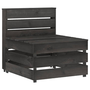 vidaXL Pallet Garden Center Sofa Grey Impregnated Pine Wood