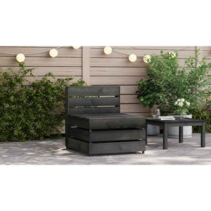 vidaXL Pallet Garden Center Sofa Grey Impregnated Pine Wood